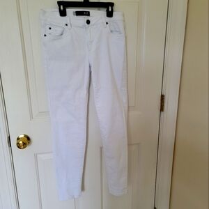 KUT from the KLOTH Jeans Women's Soft Knit White Denim Diana Skinny